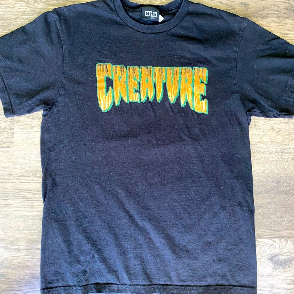 Creature Logo Rust Skateboard Tee Sz.M